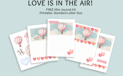 Freebie – Love is in the Air Mini Journal Kit