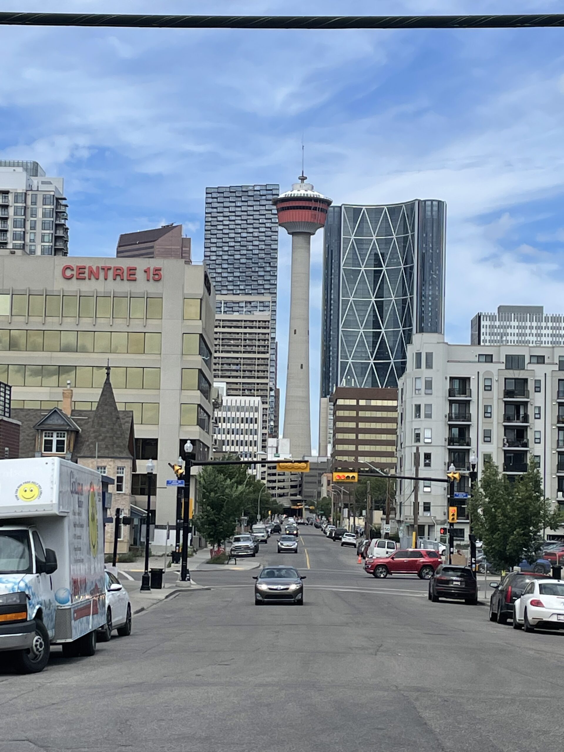 Urban sketch reference photo of the Calgary Tower