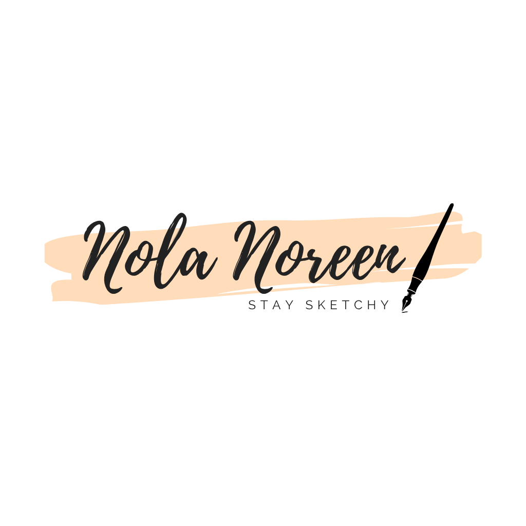 Logo for Nola Noreen with subtitle that says Stay Sketchy