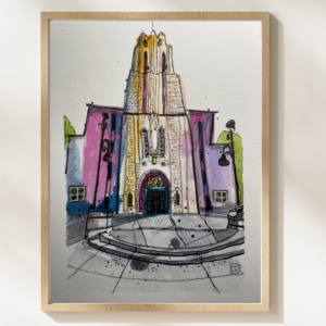St. Mary's Cathedral Print + Sketchy Story